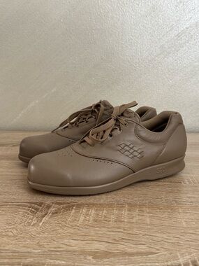 SAS Free Time Women 11S Mocha Leather Walking Shoes